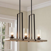 Tribesigns 3-flammige Pendelleuchte E27, schwarz, im Industrial-Vintage-Stil 3