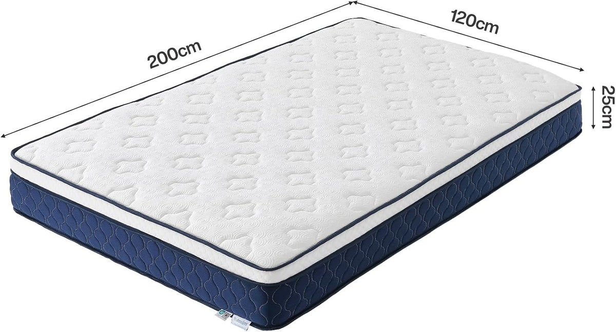 Tribesigns 9-Zonen Taschenfederkernmatratze mit Memoryschaum und Lyocell-Bezug