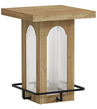Tribesigns Bartisch 80 cm mit RGB-Beleuchtung, quadratischer Stehtisch