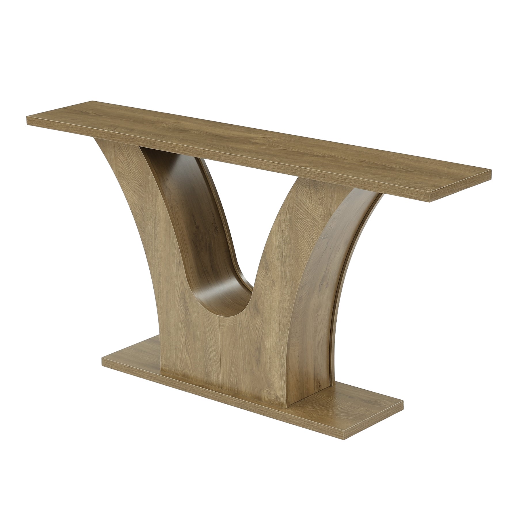 Tribesigns Konsolentisch 160 cm schmal mit V-Gestell, Flurtisch modern für Eingangsbereich & Wohnzimmer