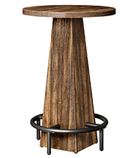 60 cm Runder Bartisch in Stehtischhöhe, Pub- & Bistrotisch für Küche, Esszimmer und Hausbar