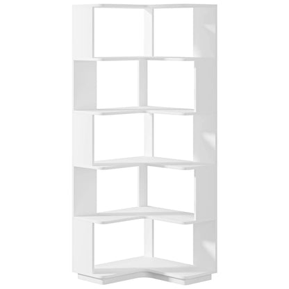 Eckregal, 6-stöckiges Bücherregal, Etagere-Lagerregal