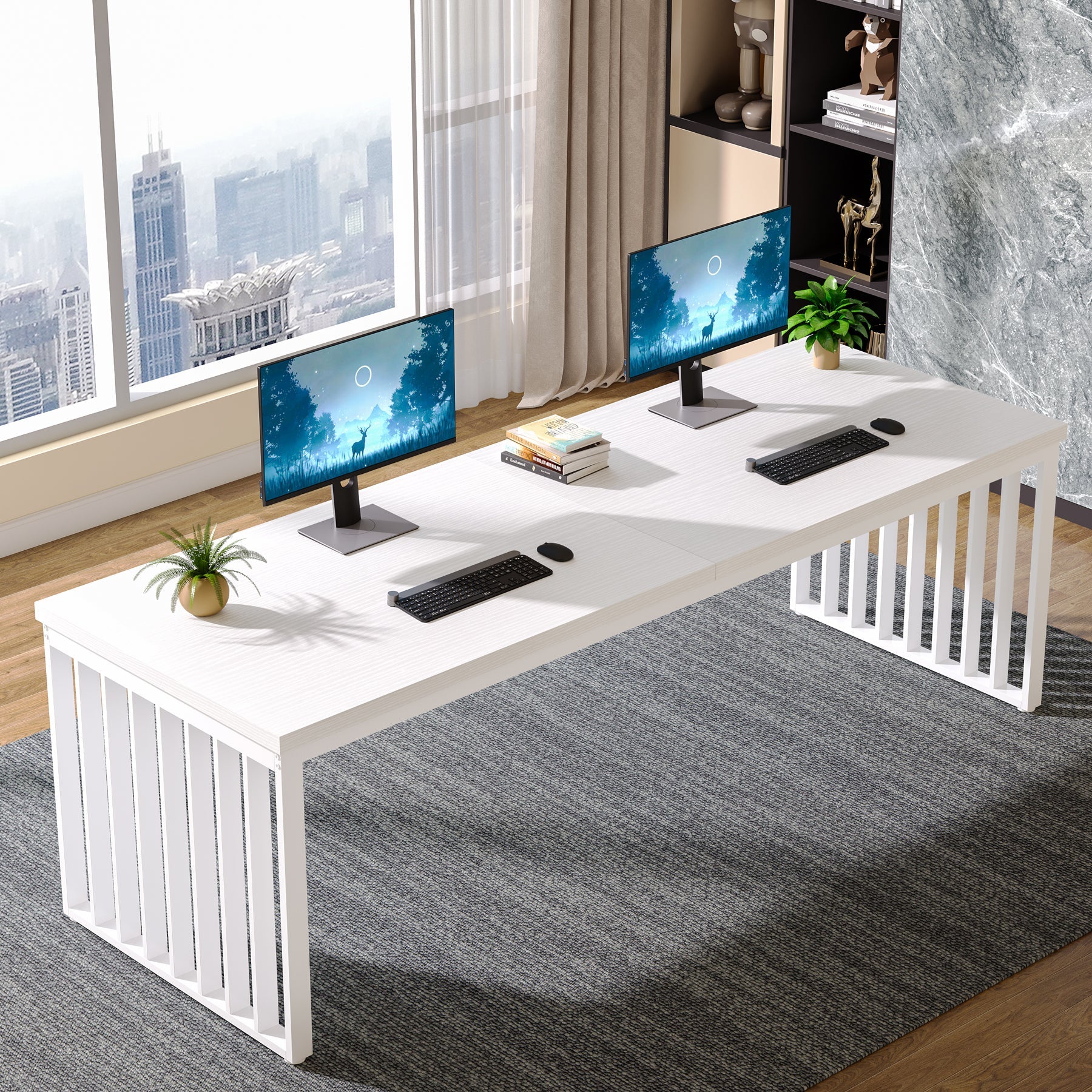 180cm Schreibtisch, Computertisch, Bürotisch, Konferenztisch