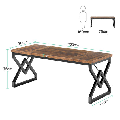 160cm Chefschreibtisch, großer Computertisch für das Home Office