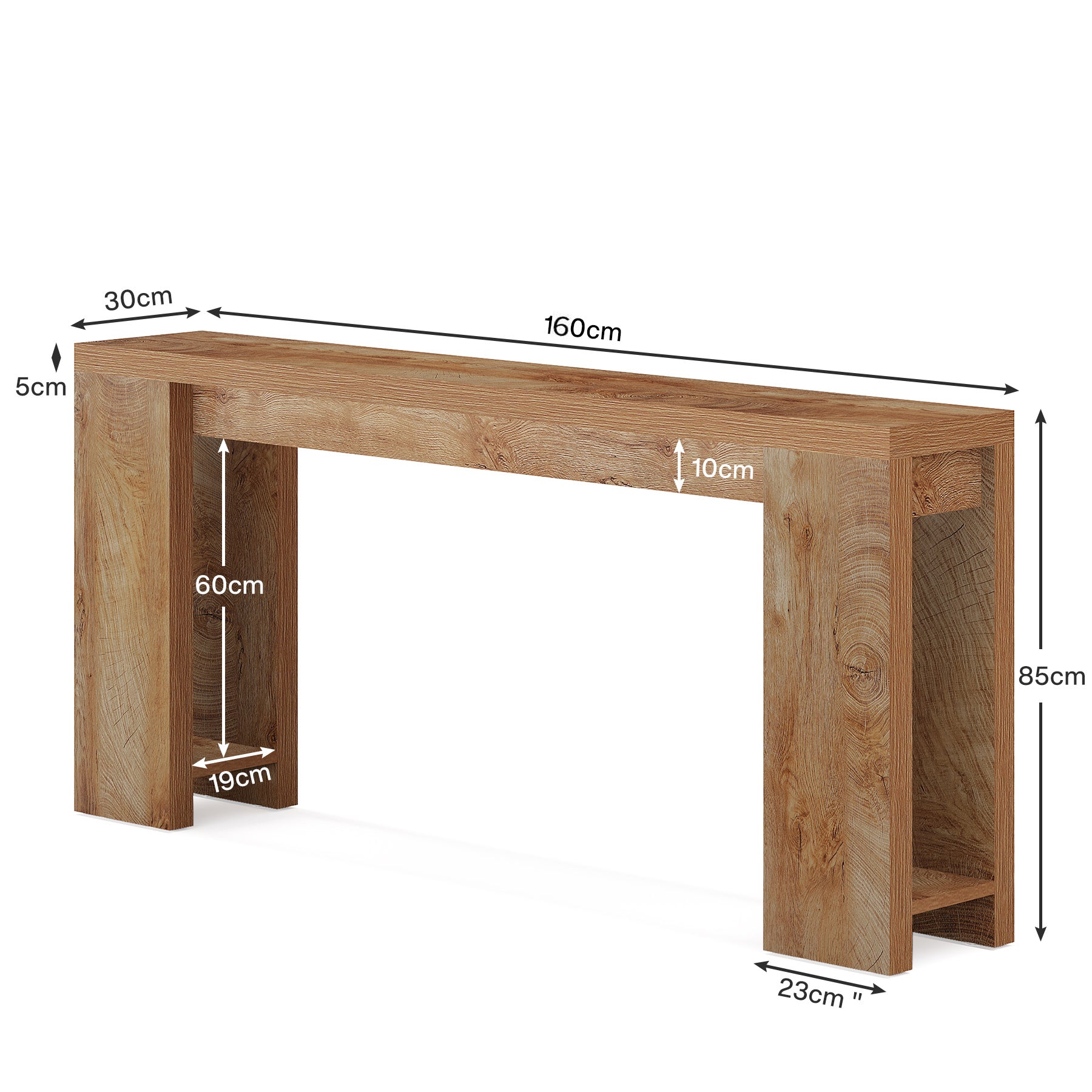 Tribesigns Konsolentisch, 160 cm, Beistelltisch, Flurtisch