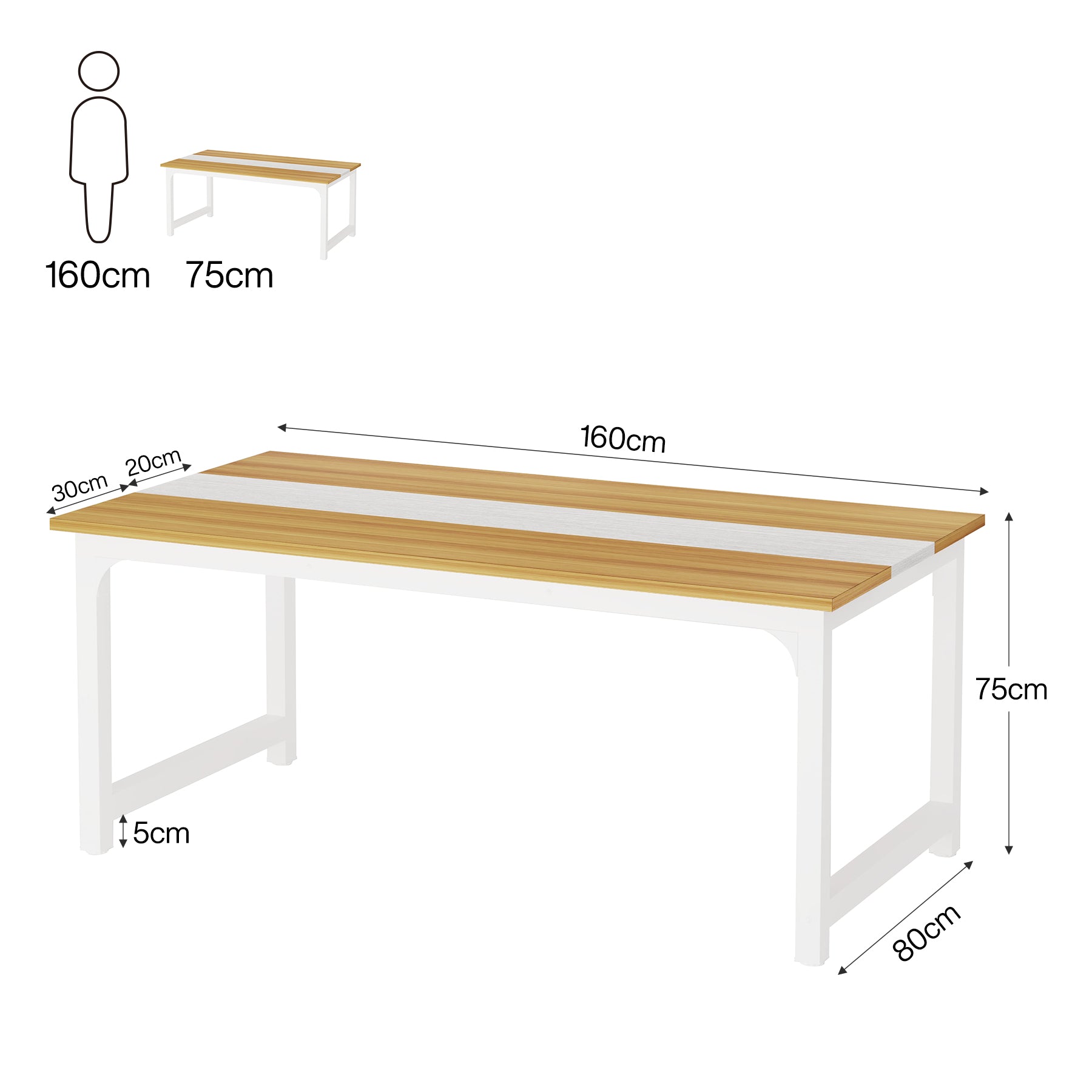 Moderner Computertisch Studie Schreibtisch Arbeitsplatz für Home Office