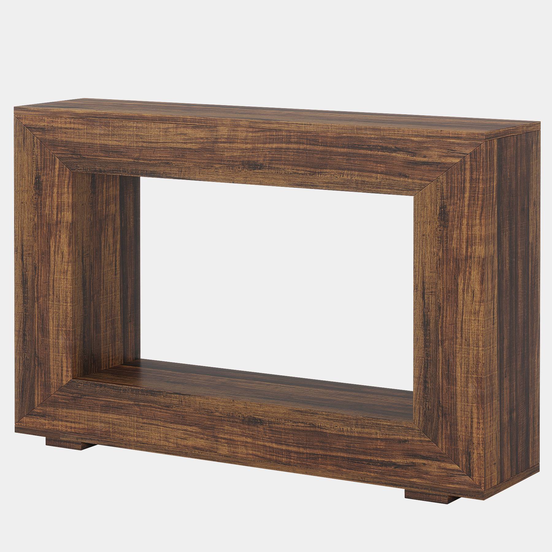 Konsolentisch im Landhausstil, 120cm Sofatisch aus Holz für den Eingangsbereich mit Stauraum