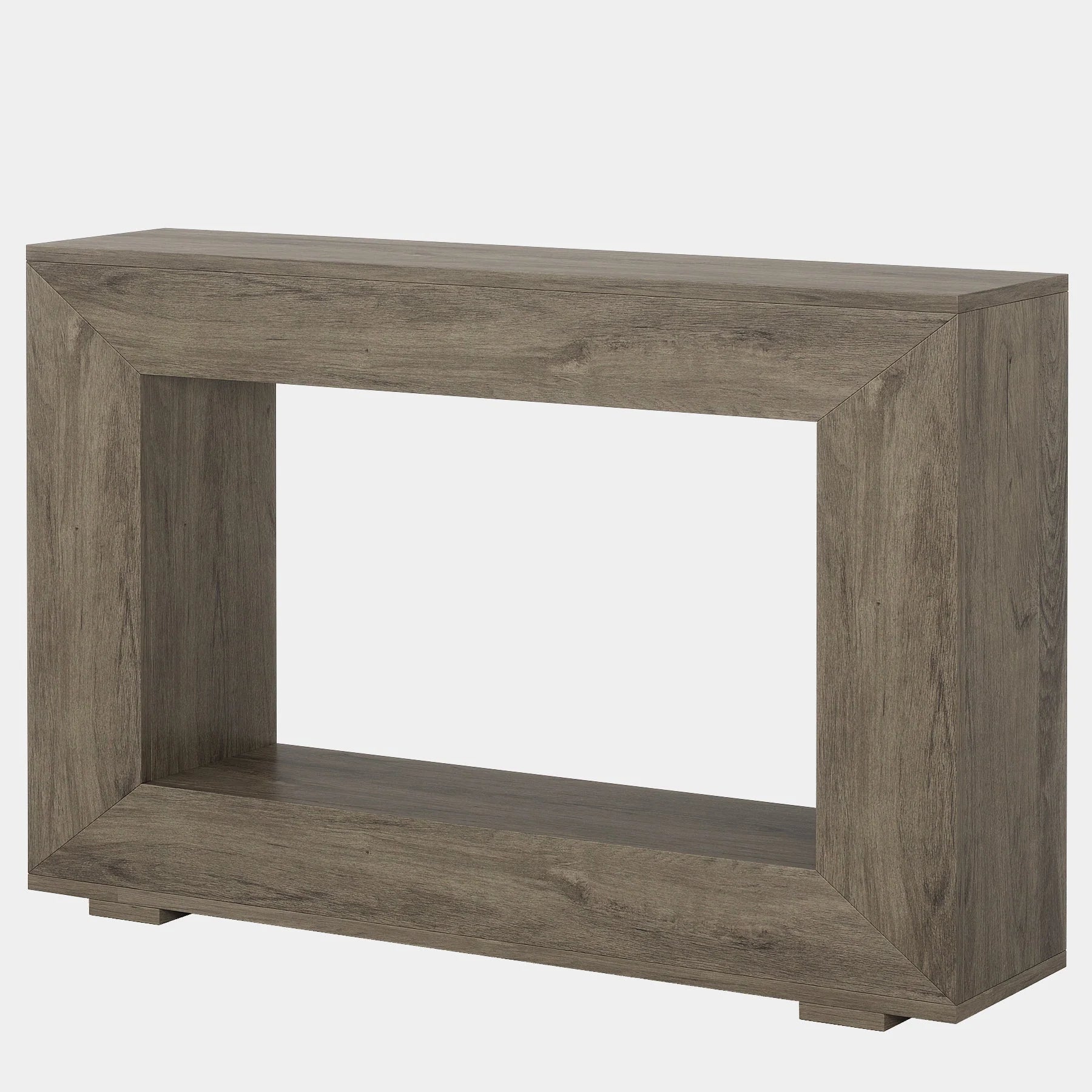 Konsolentisch im Landhausstil, 120cm Sofatisch aus Holz für den Eingangsbereich mit Stauraum