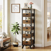 Wood Storage Rack, 5 - Tier Fruit and Vegetable Basket Snack Stand Tribesigns 3